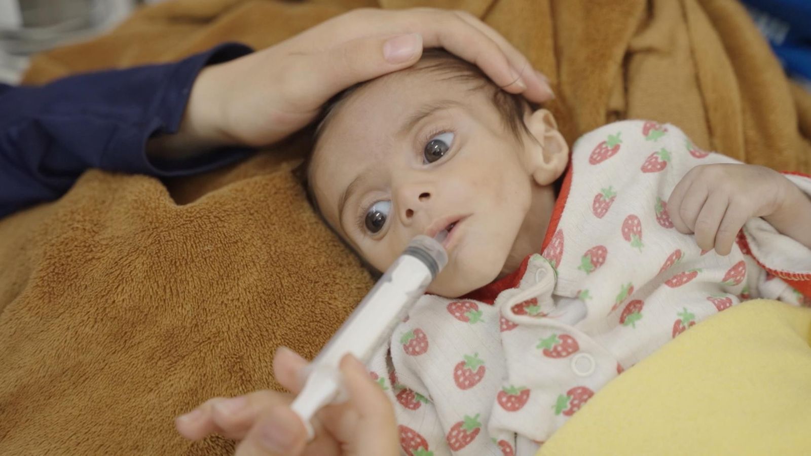 Mum of emaciated baby in Gaza says 'I lost my husband... I don't want to lose her' | World News
