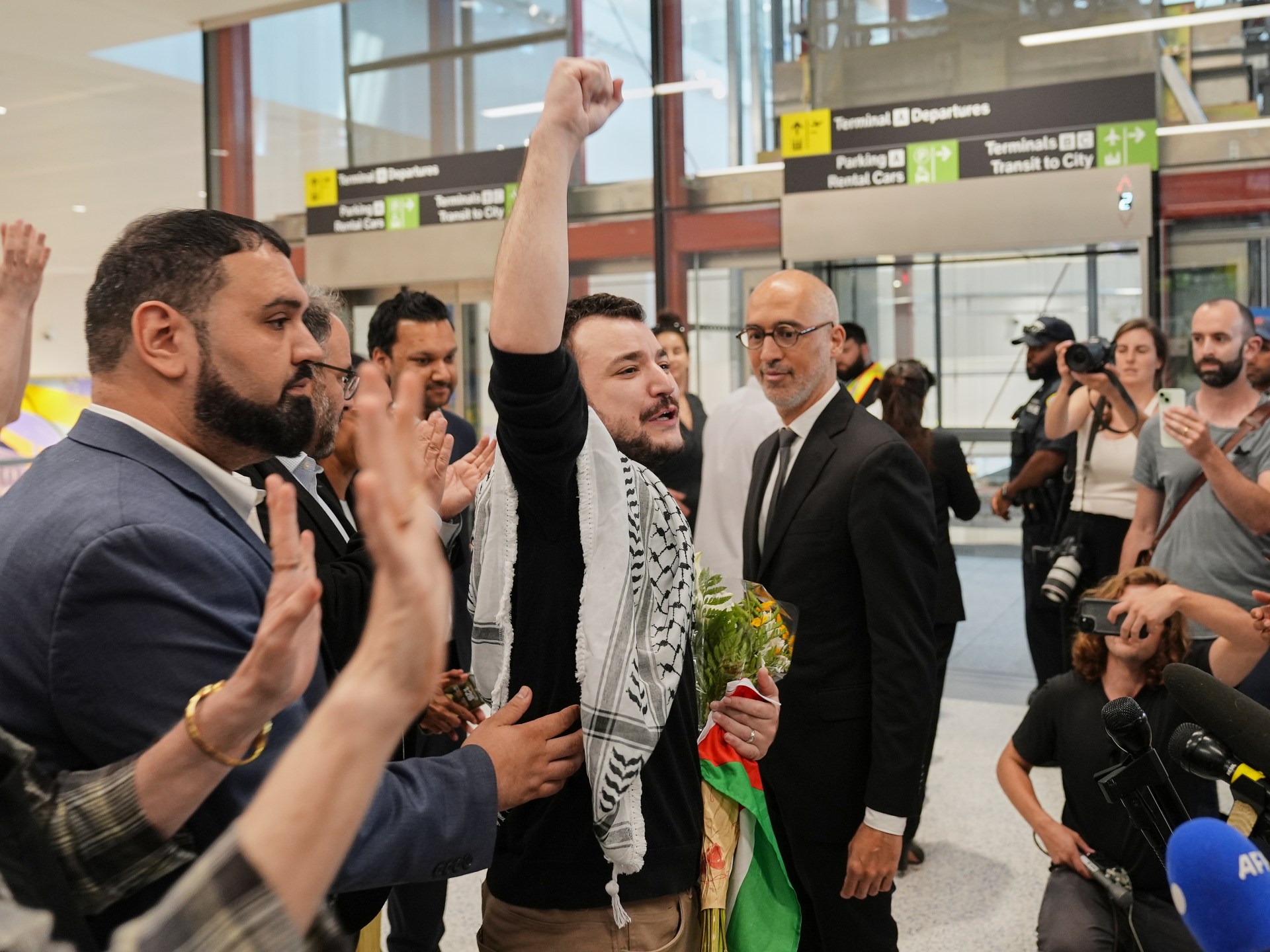 Mahmoud Khalil vows to continue to ‘speak up for Palestine’ after release | Donald Trump News