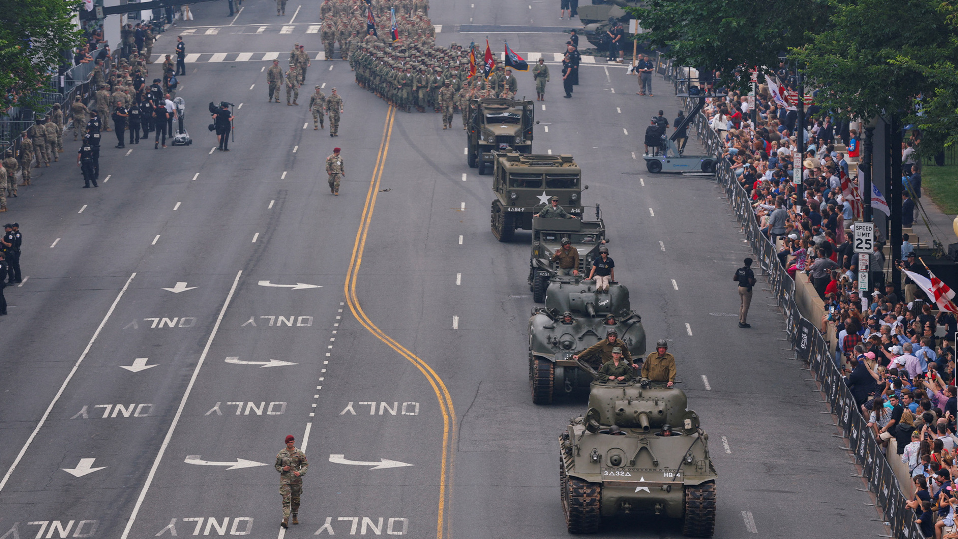 Trump hosts military parade as nationwide ‘No Kings’ protests denounce him | Donald Trump