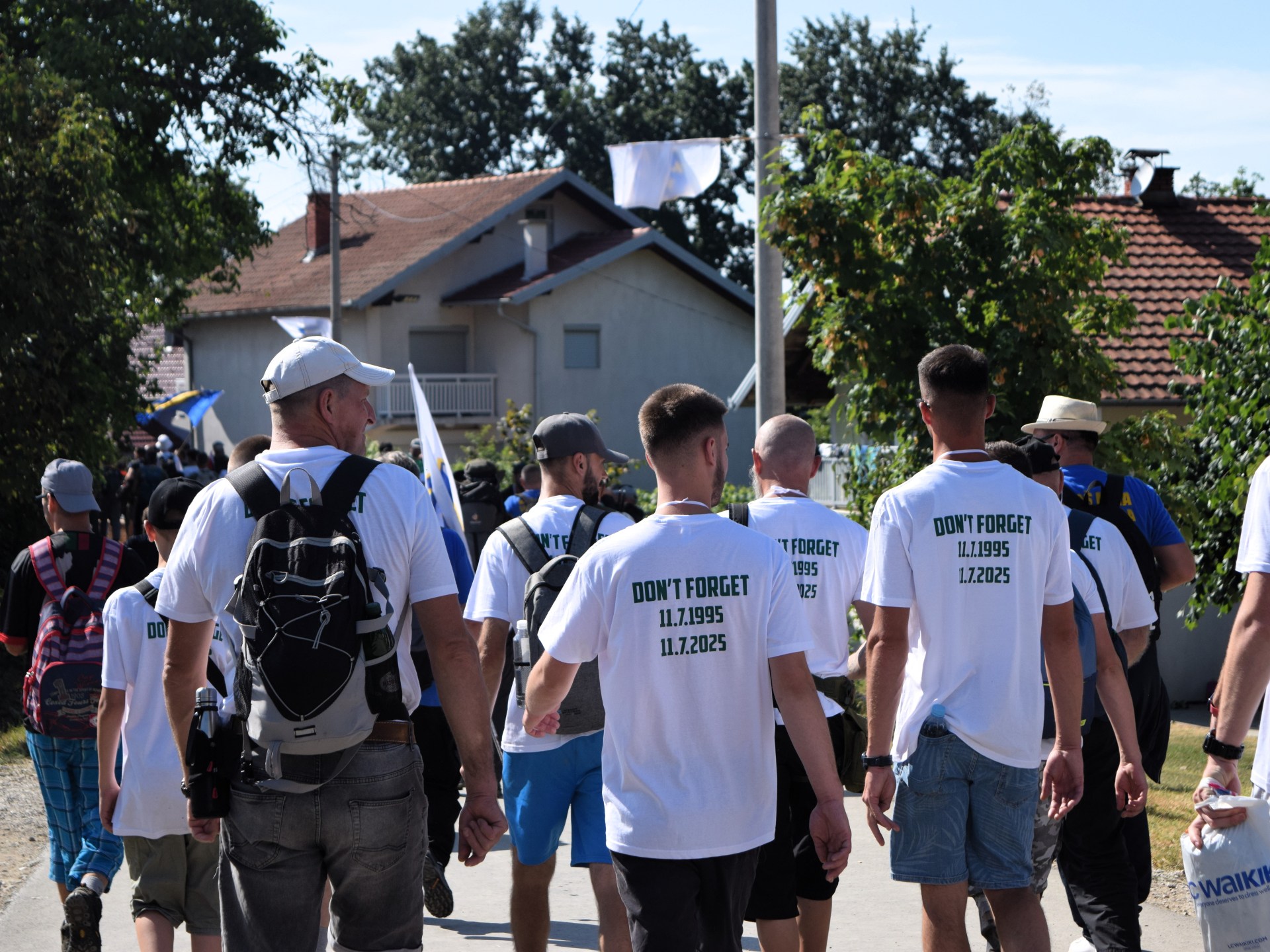 Across 100 kilometres, they walk where Srebrenica’s dead once ran | Genocide