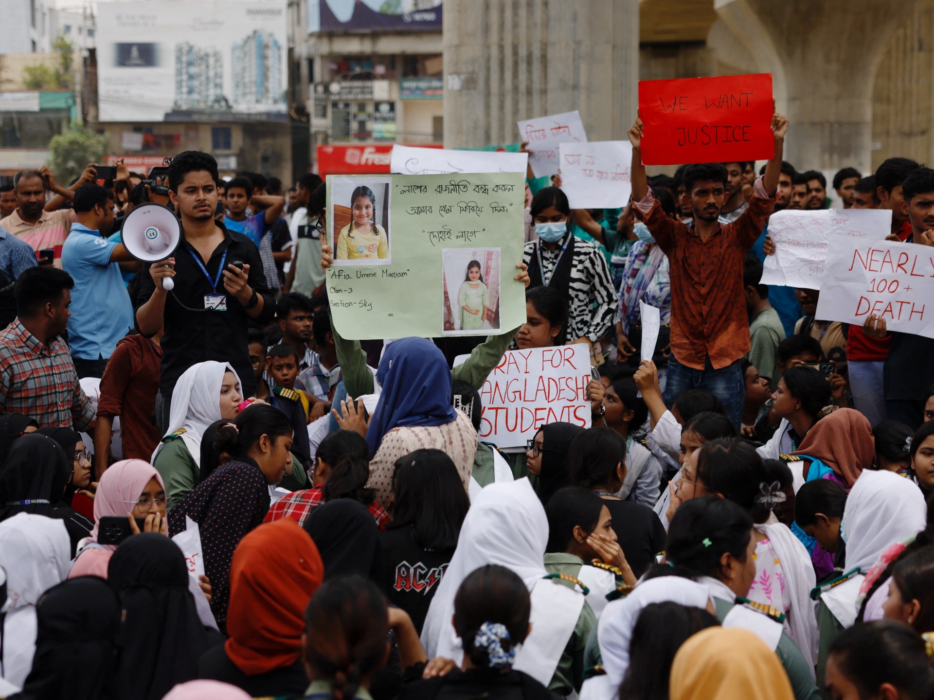 Bangladesh students demand accountability after deadly air force jet crash | Transport News