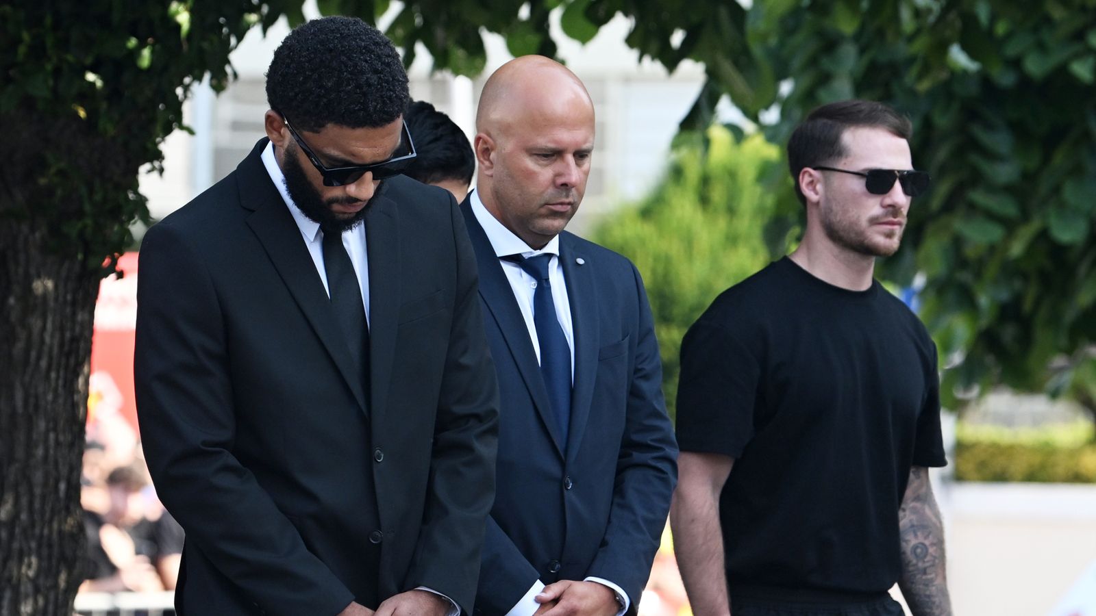 Diogo Jota: Liverpool players join mourners as Premier League star and his brother Andre Silva buried in Portugal | World News
