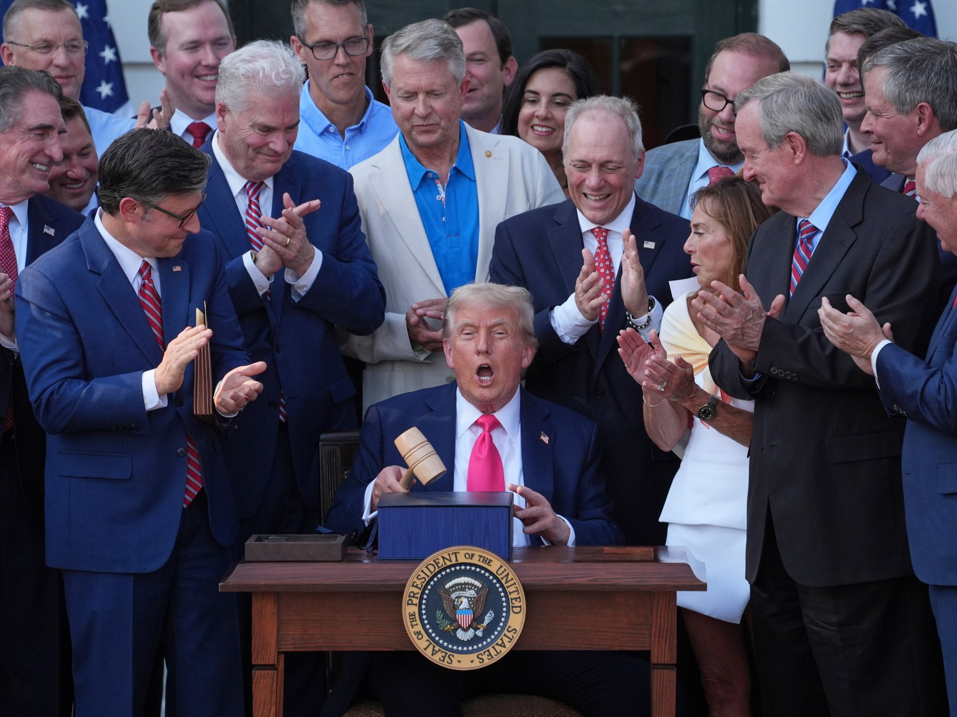 Trump claims victory as he signs controversial budget and tax bill into law | Donald Trump News