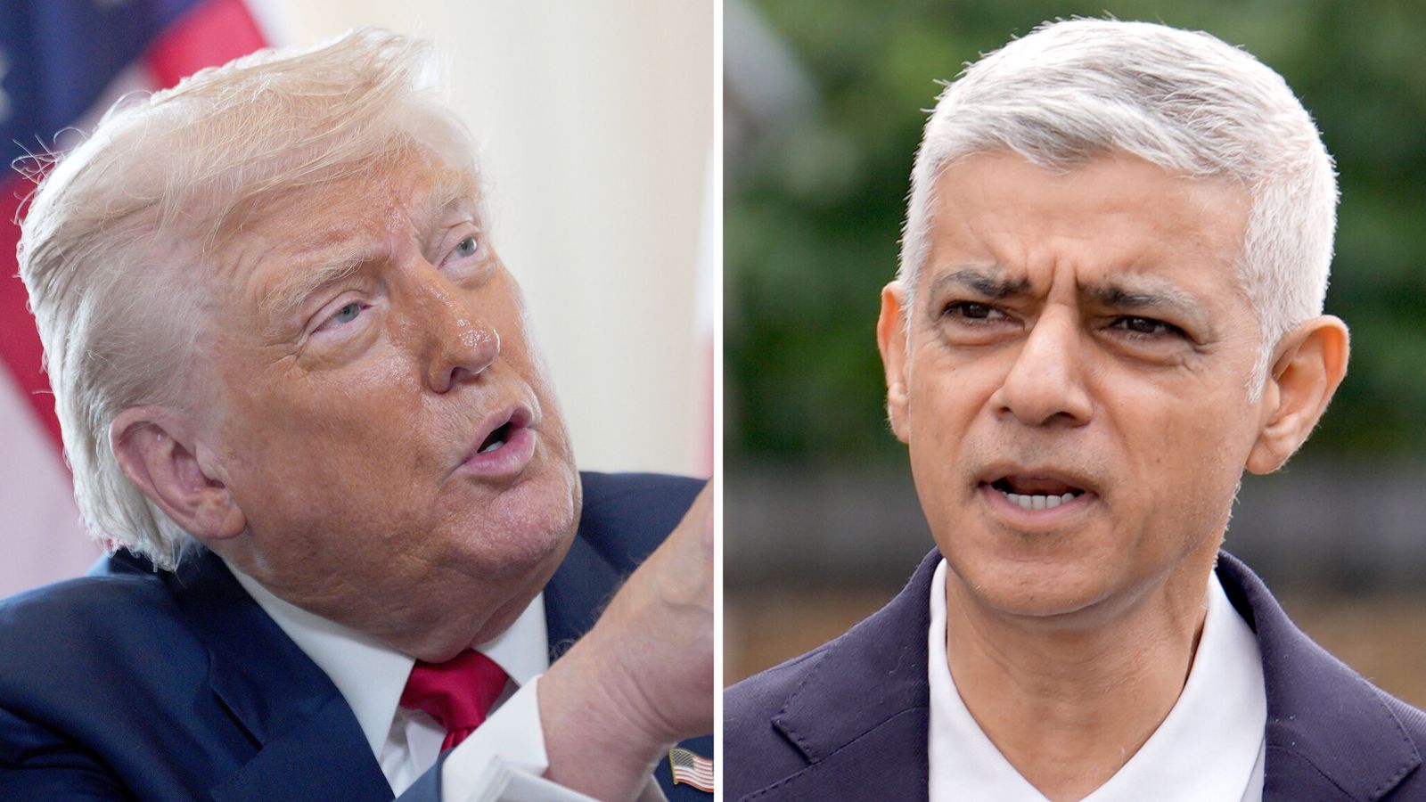 Trump reignites row with 'nasty' Sadiq Khan as Starmer responds | Politics News