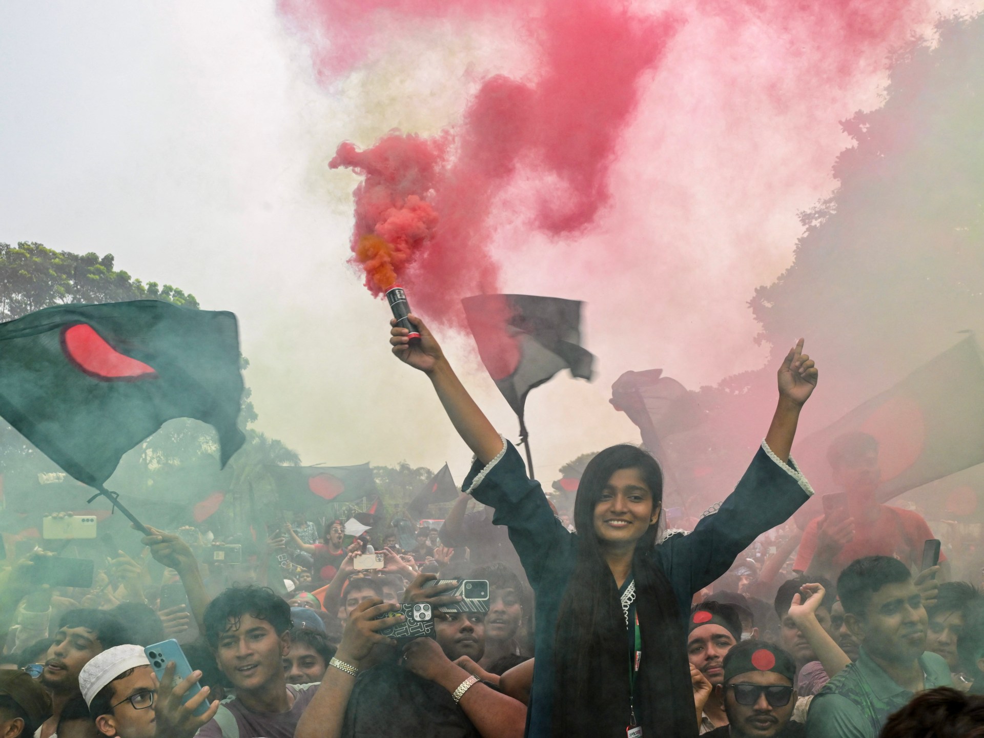 On revolution anniversary, Bangladesh’s Yunus announces national elections | Protests News