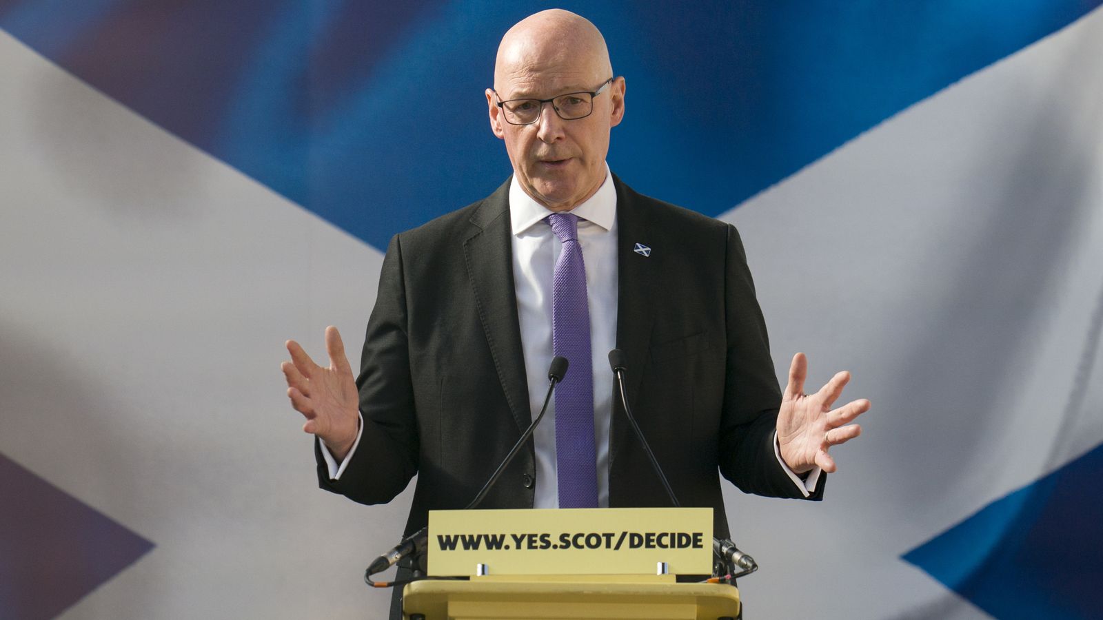 First Minister John Swinney sets out latest plan for independence referendum | UK News