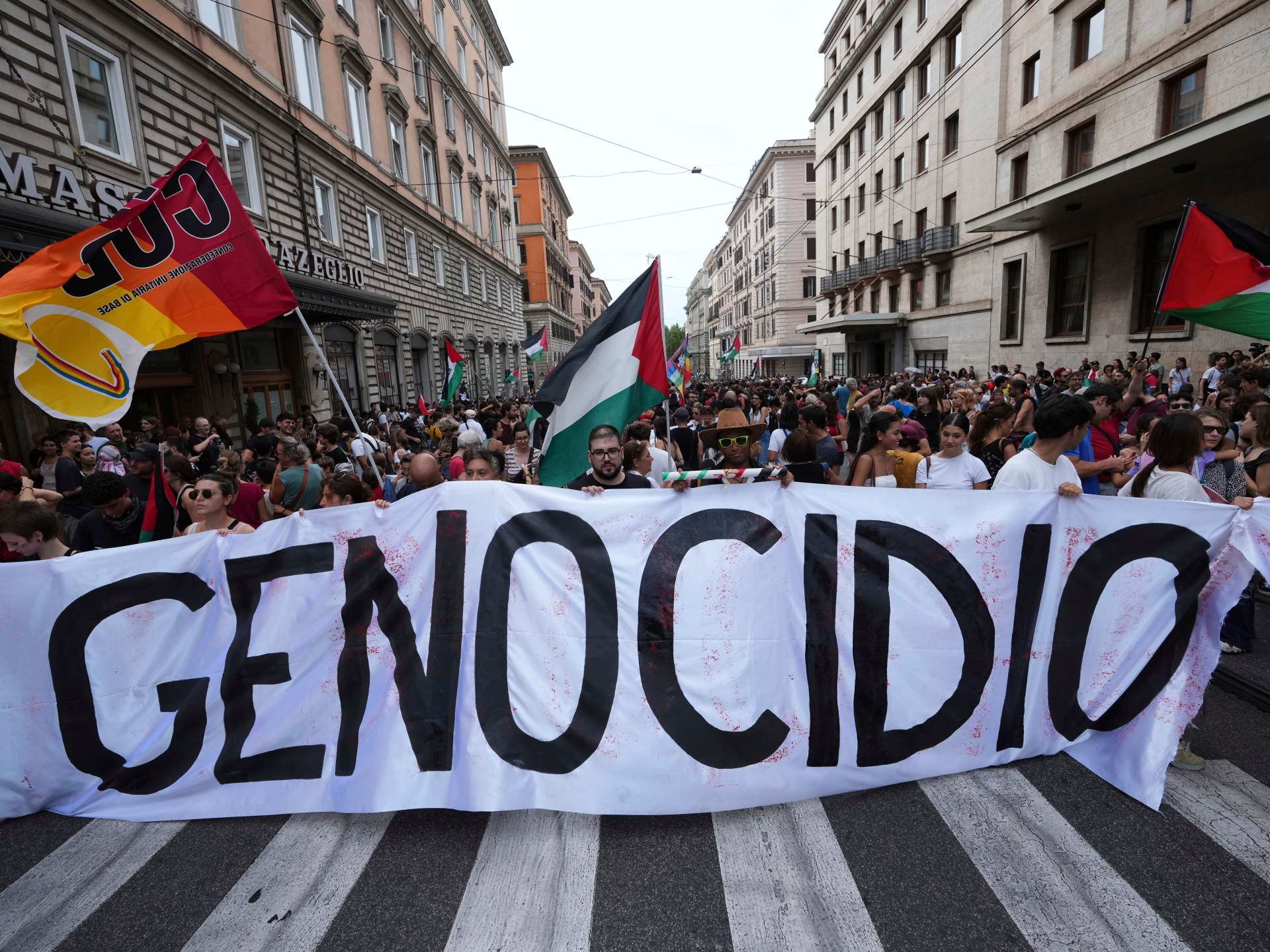 Pro-Palestinian protests, strikes and port blockades held across Italy | Israel-Palestine conflict News