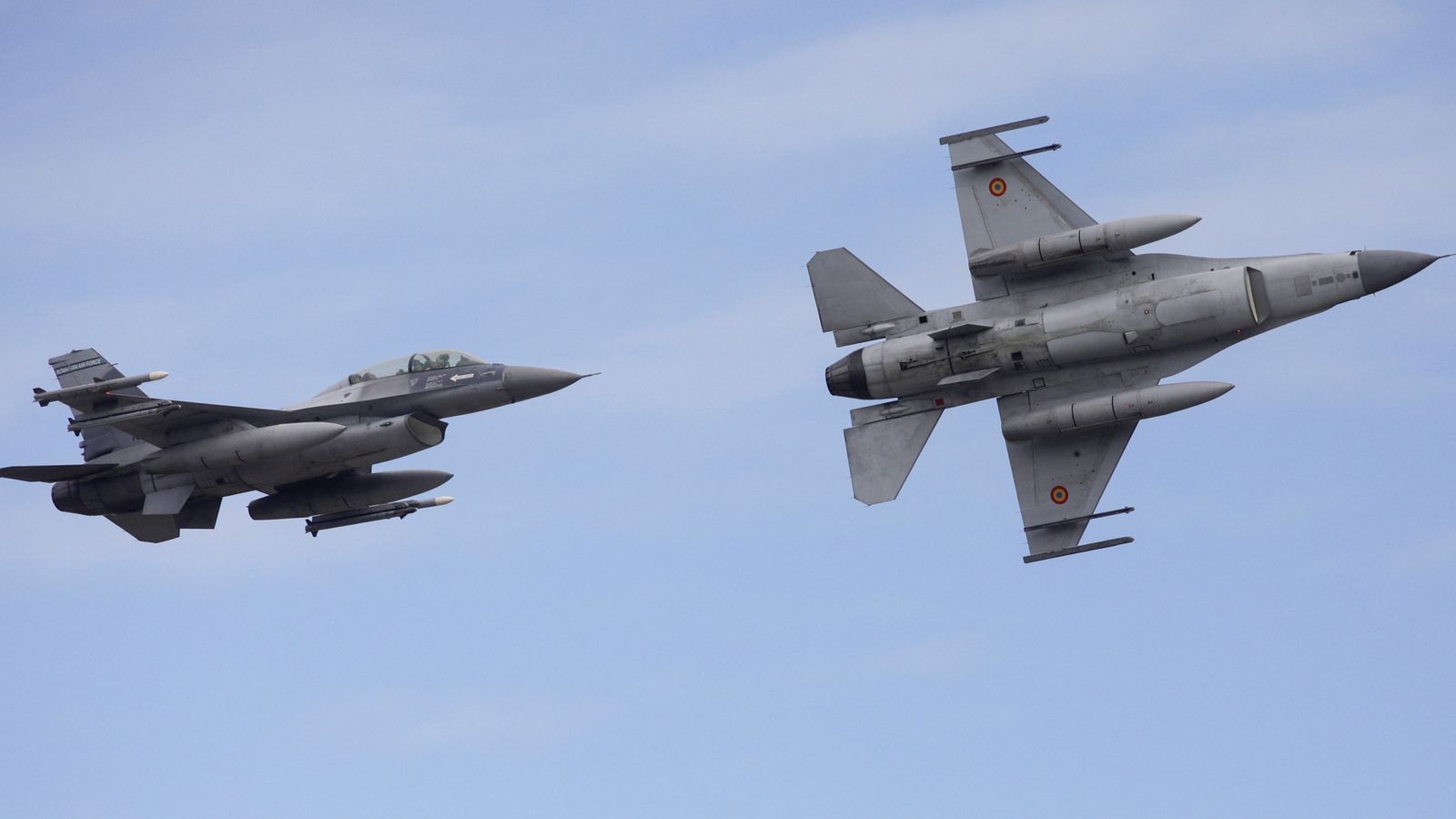 Romania scrambles fighter jets after Russian drone 'breaches airspace' - as Zelenskyy warns of war 'expansion' | World News