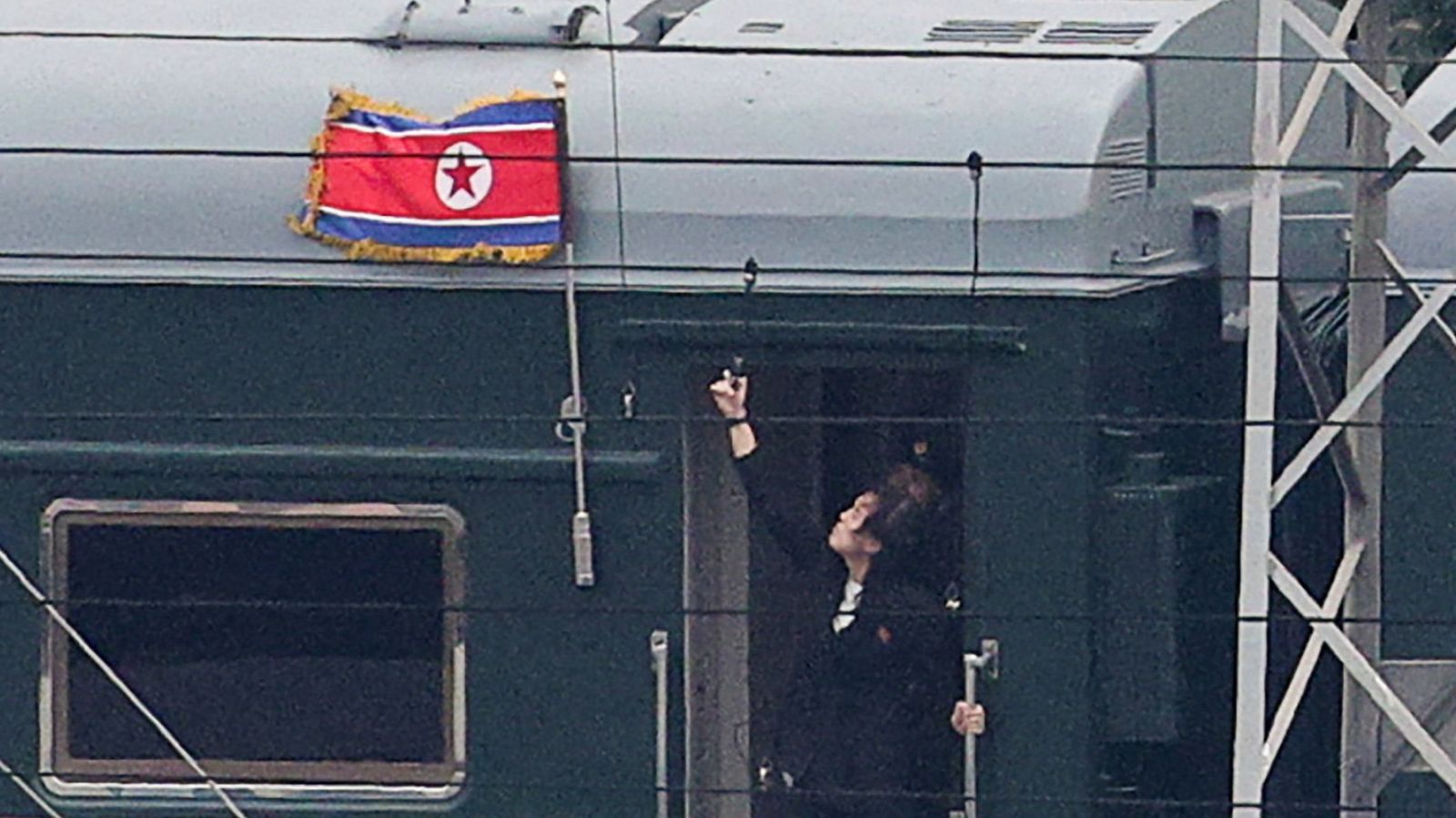 Stage set as Kim Jong Un arrives in Beijing for major military parade with Putin and Xi | World News