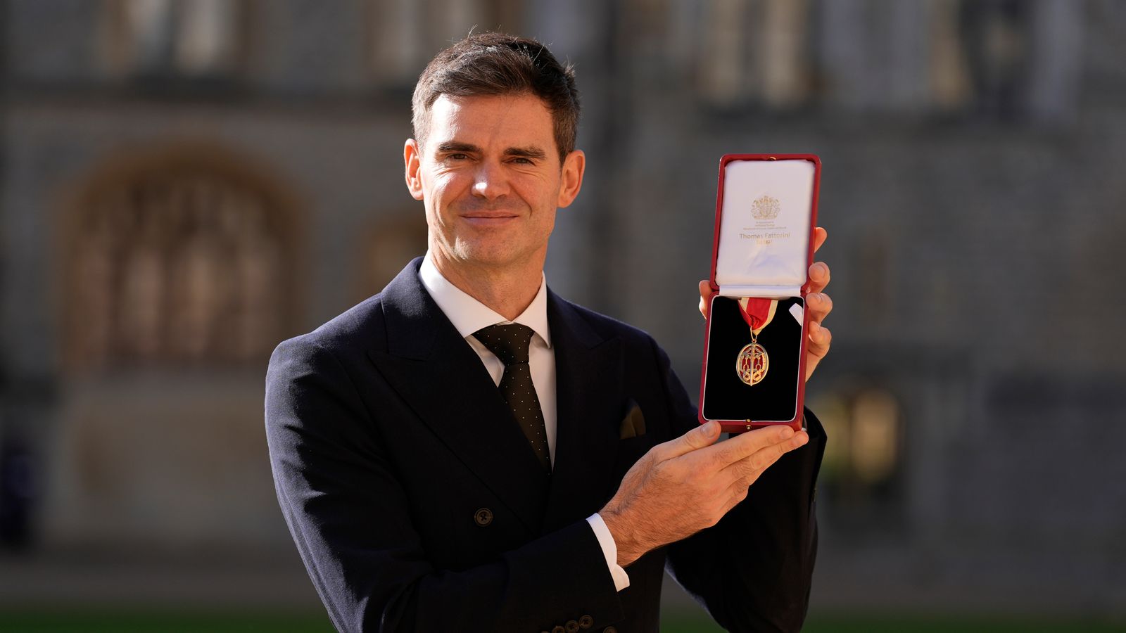 England cricket legend James Anderson knighted at Windsor Castle | UK News