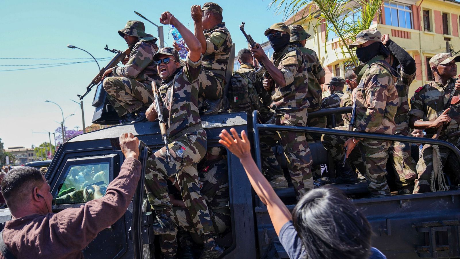 Madagascar president says coup under way as soldiers join protesters | World News
