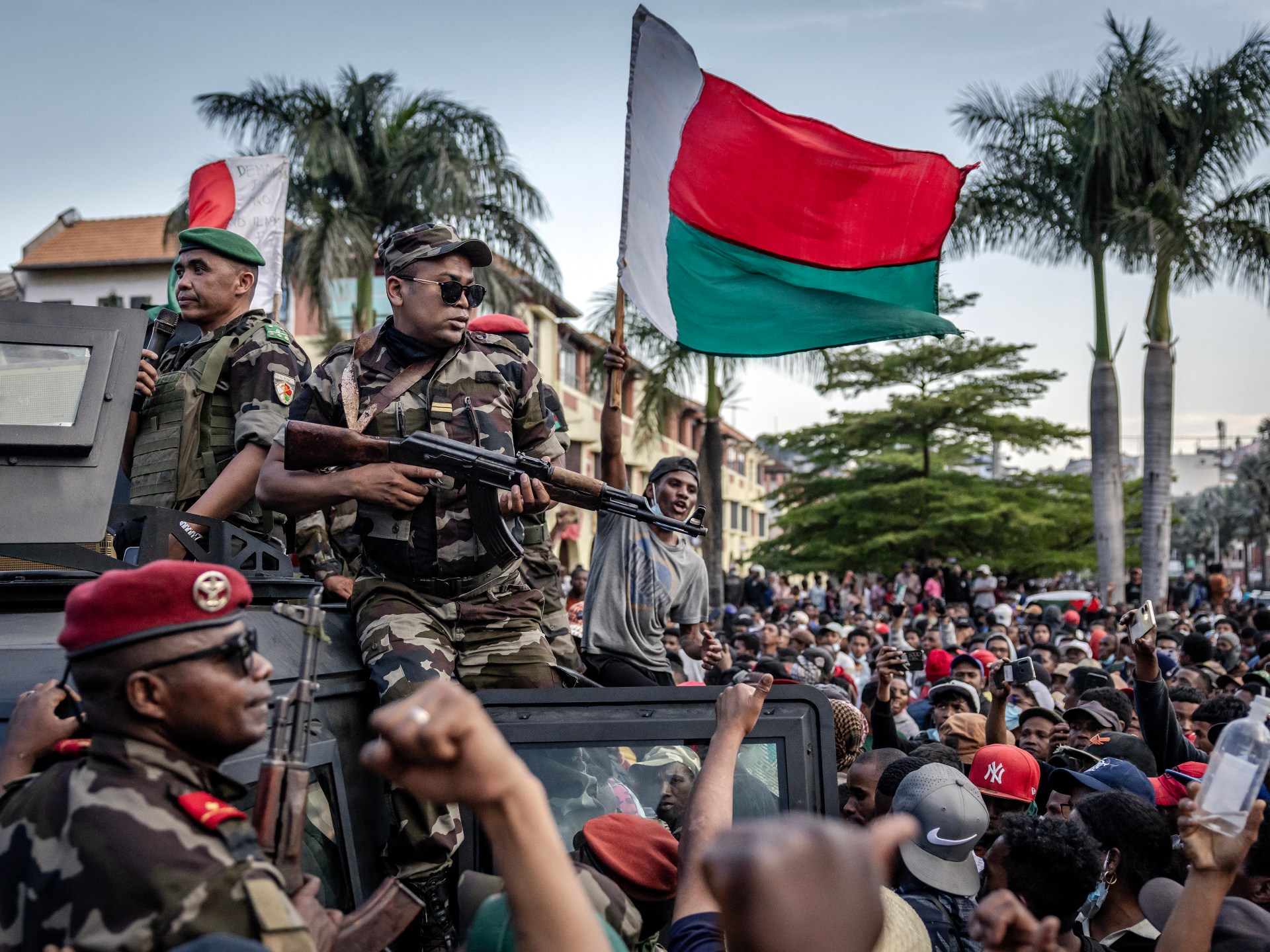 Madagascar soldiers join antigovernment protesters assembled in capital | Protests News