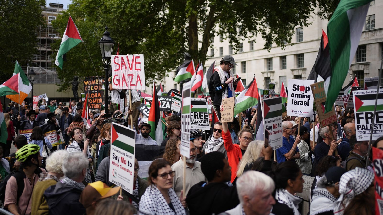 Pro-Palestine marches to go ahead despite calls to cancel after Manchester synagogue terror attack | UK News