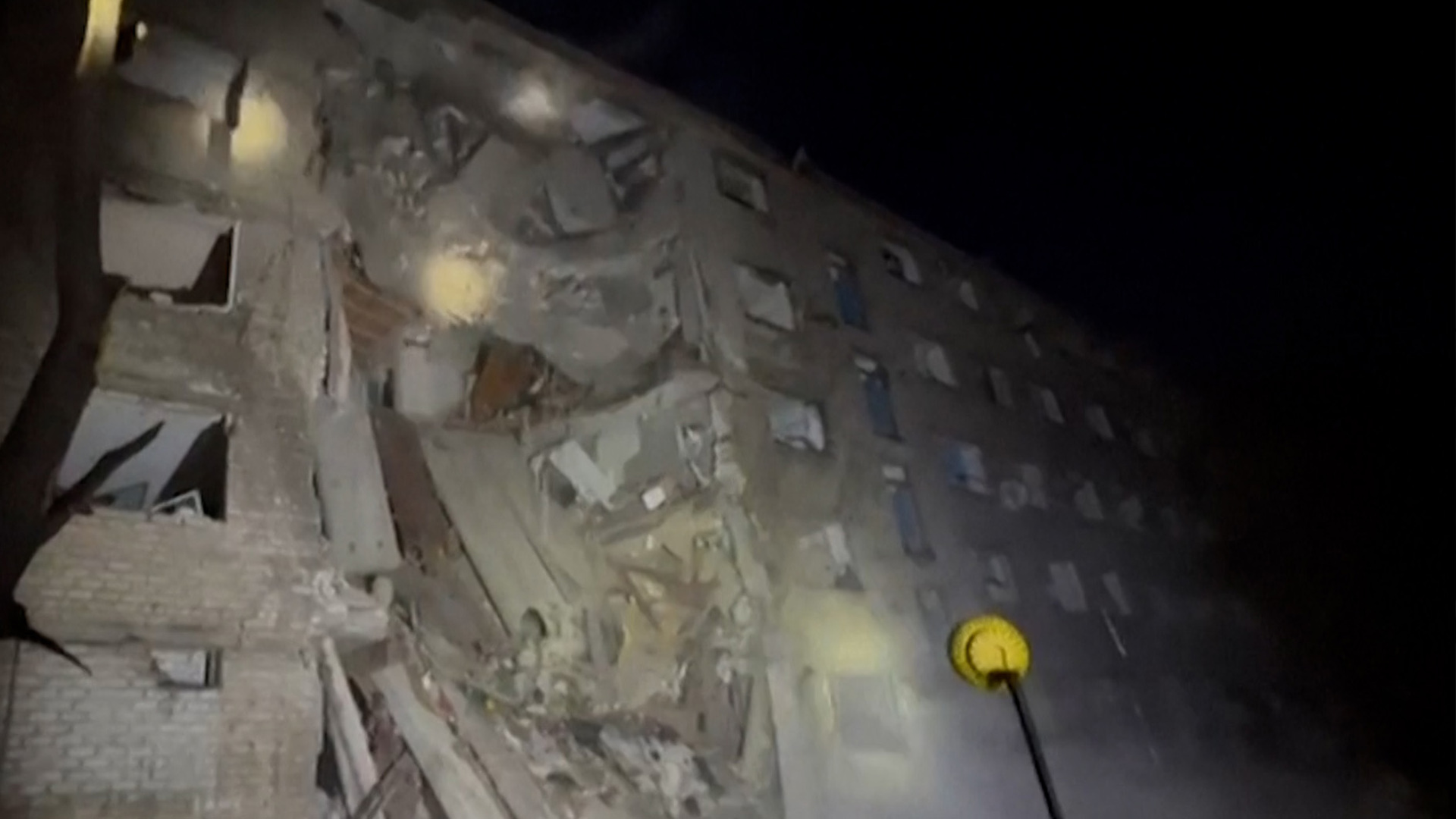 Residential building collapses after Russian strike in Ukraine | Russia-Ukraine war