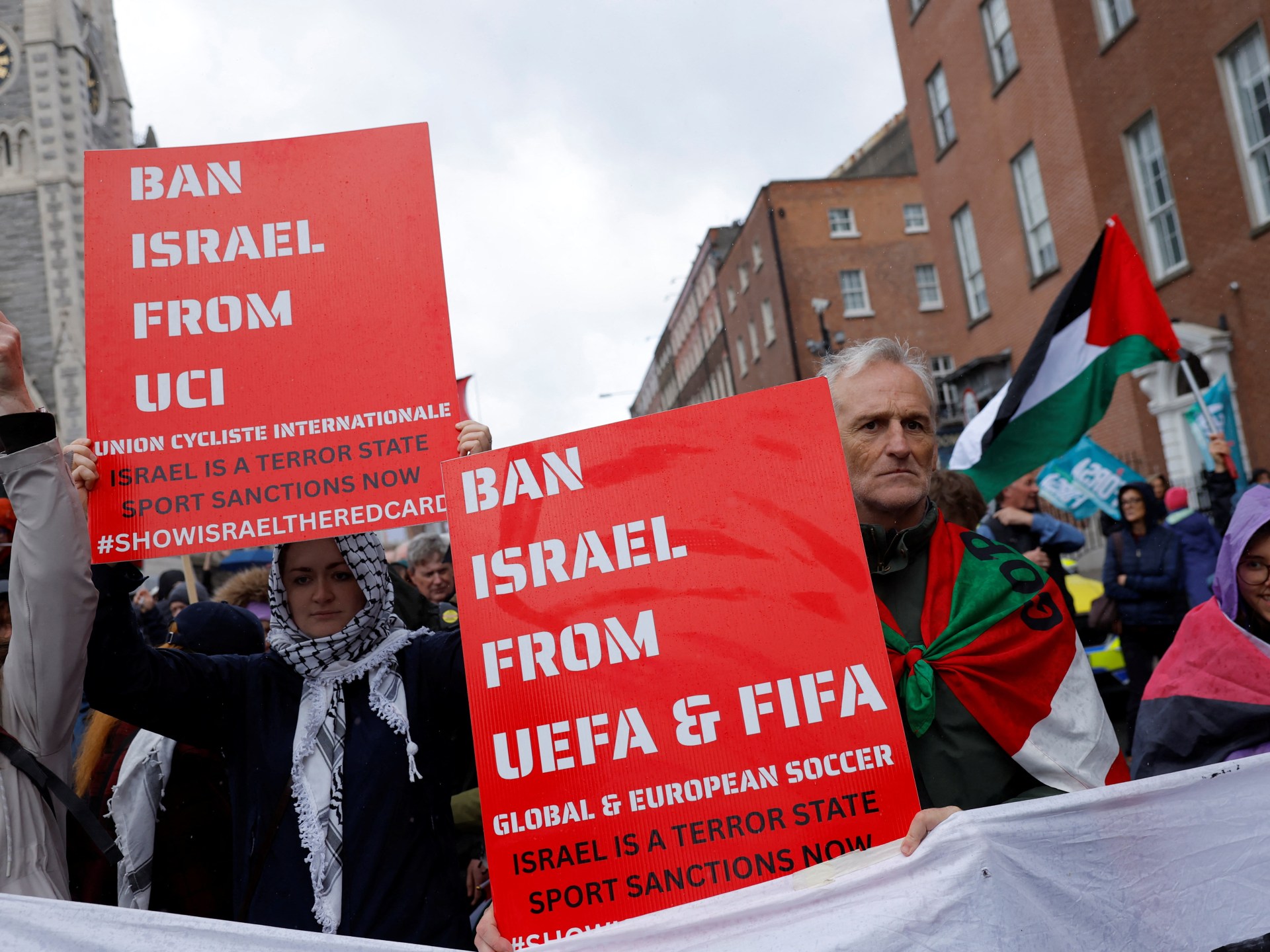Irish football body overwhelmingly backs call for Israel’s ban from UEFA | Football News